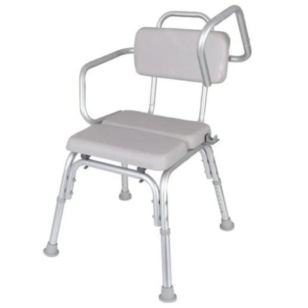 Lightweight Padded Shower Chair with Cut-Out - Image 2