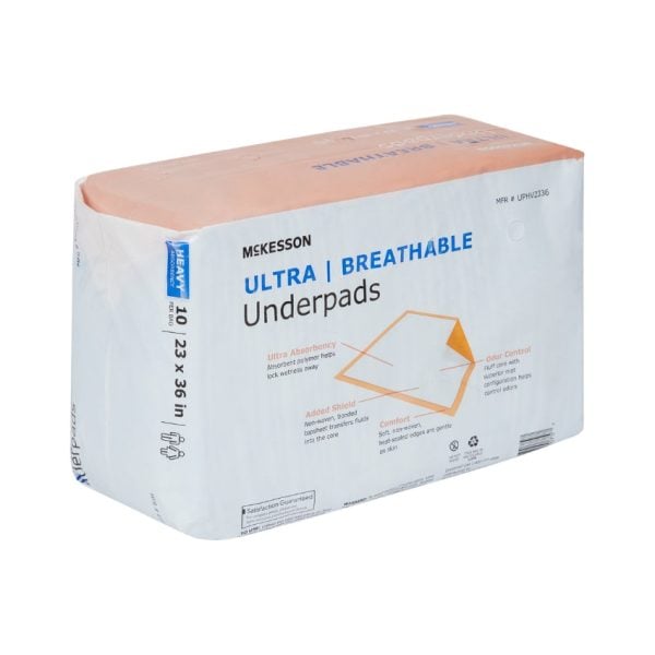 Disposable Underpad McKesson Ultra Breathable