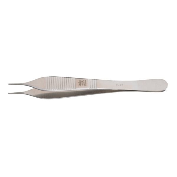 Dressing Forceps 6-118, 4 3/4", Delicate, Serrated