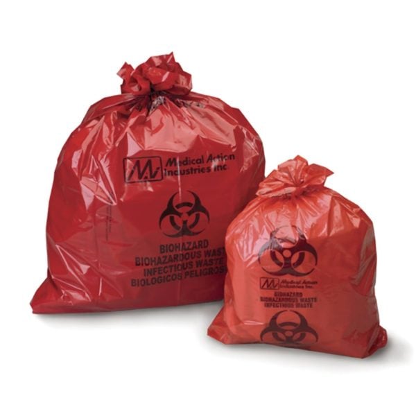 Infectious Waste Red Bag, 25" x 34"