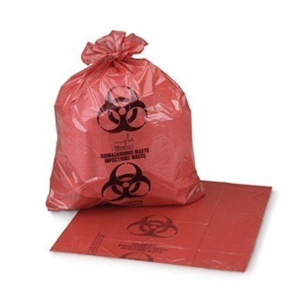 Saf-T-Seal Waste Infectious Bags, 32 Gallon