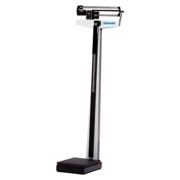 Mechanical Beam Scale with Fixed Poise Bar Height Rod & Counterweights 490 lb-210 kg Capacity