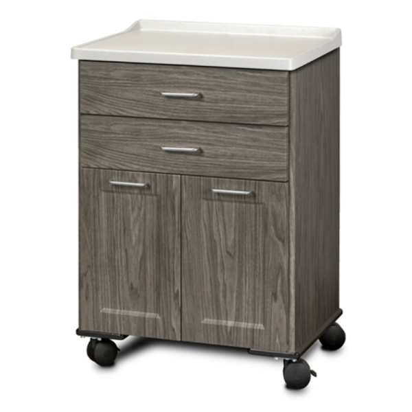 Fashion Finish, Molded Top, Mobile Treatment Cabinet with 2 Doors and 2 Drawers - Image 3