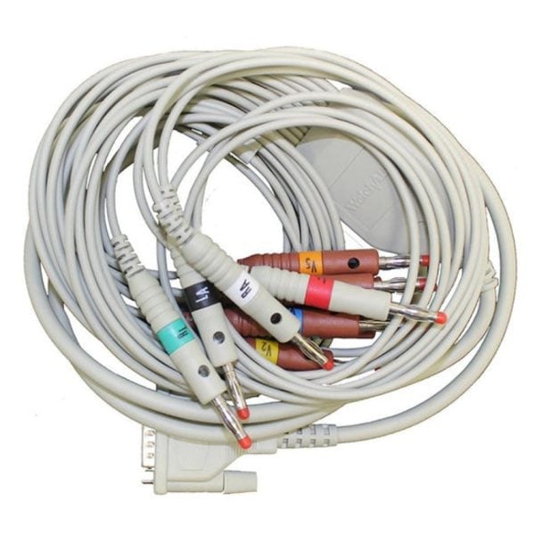 10-Lead ECG Cable CP50 and-or CP150 Banana 1.5 Meter AHA