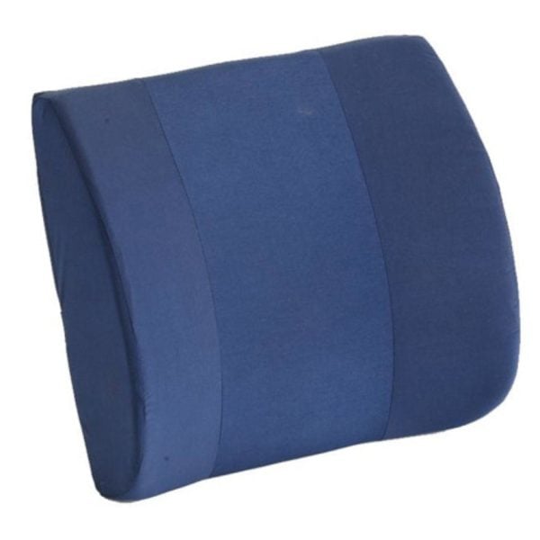 Lumbar Support Pillow with Cover, Blue