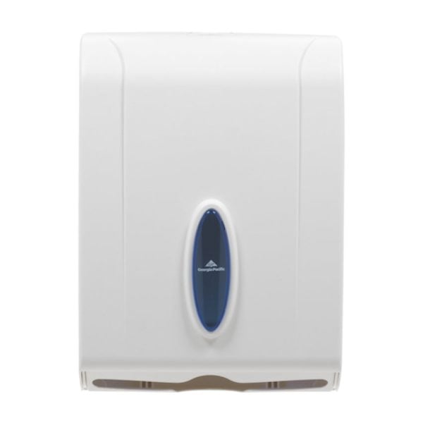 White Combination C-Fold, Multifold Paper Towel Dispenser