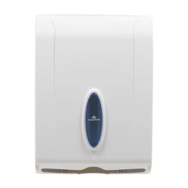 White Combination C-Fold, Multifold Paper Towel Dispenser