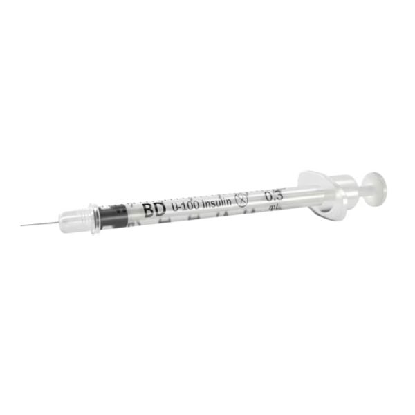 0.3 mL Insulin Syringe with Needle, 29G x 1/2