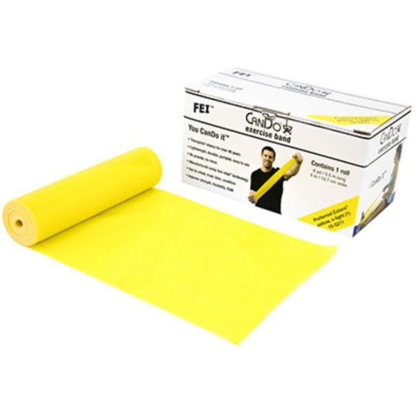 CanDo Low Powder Exercise Band Rolls, with Latex - Image 2