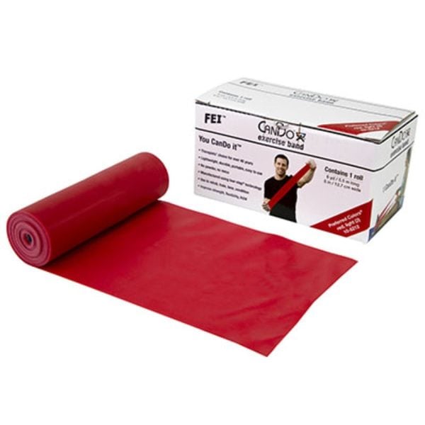 CanDo Low Powder Exercise Band Rolls, with Latex - Image 3