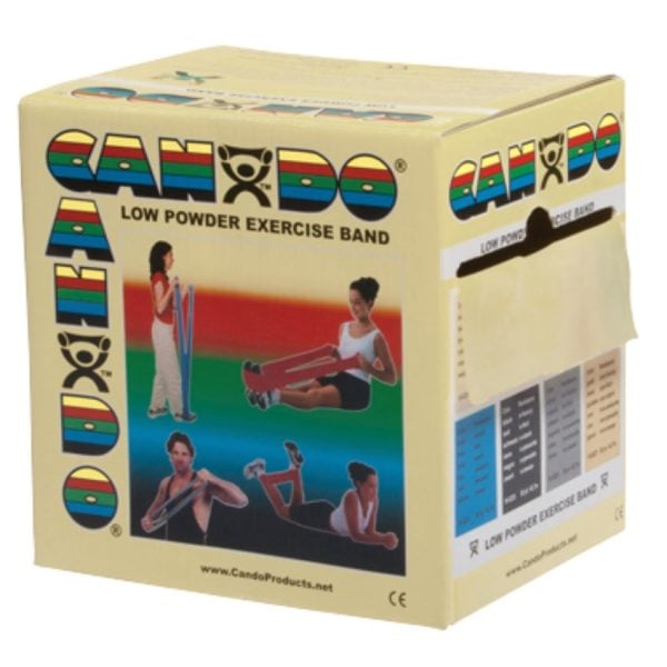 CanDo Low Powder Exercise Band Rolls, with Latex - Image 17