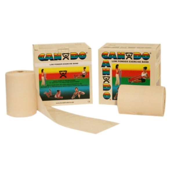 CanDo Low Powder Exercise Band Rolls, with Latex - Image 25