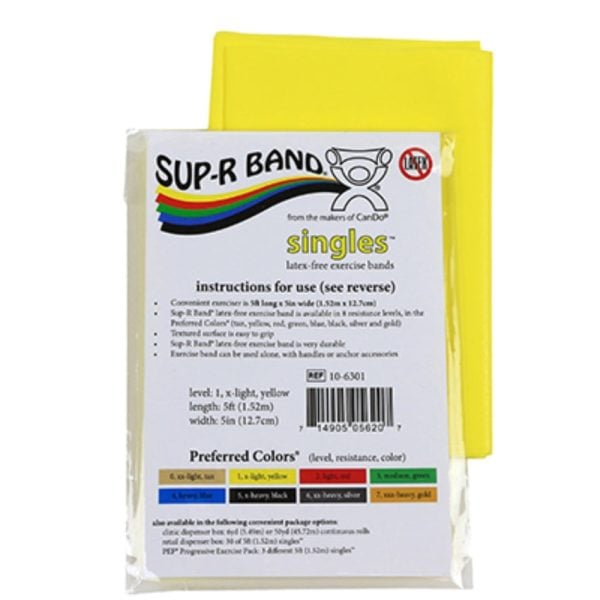 Sup-R Singles Latex Free Exercise Bands