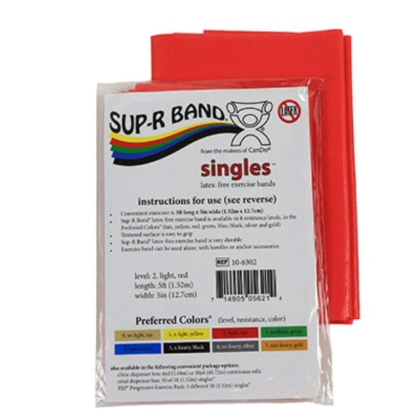 Sup-R Singles Latex Free Exercise Bands - Image 2