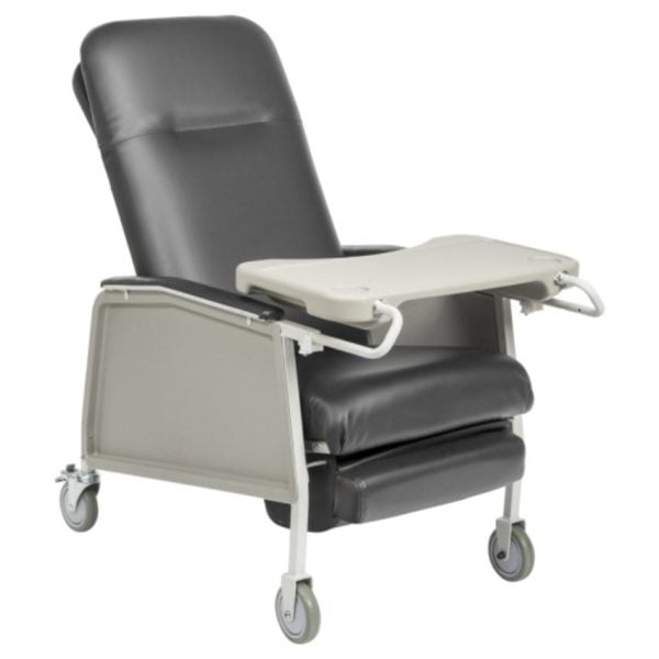 3 Position Geri Chair Recliner, Charcoal