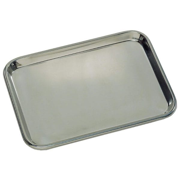 Stainless Steel Flat Instrument Tray, 19" x 12 ½" x 5/8"