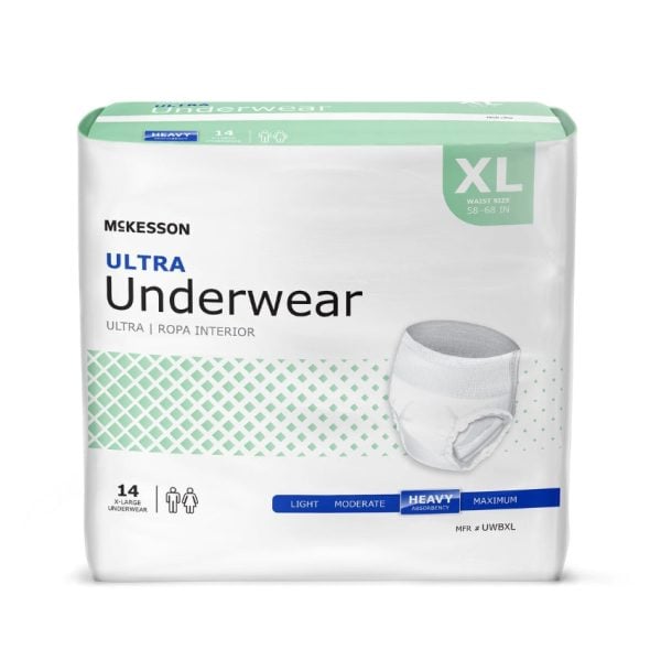 Ultra Pull On Adult Absorbent Underwear, Heavy Absorbency, X-Large