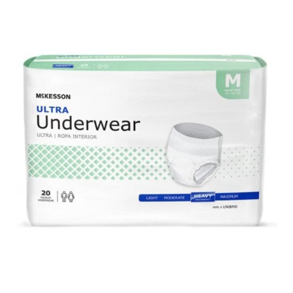 Ultra Pull On Adult Absorbent Underwear, Medium