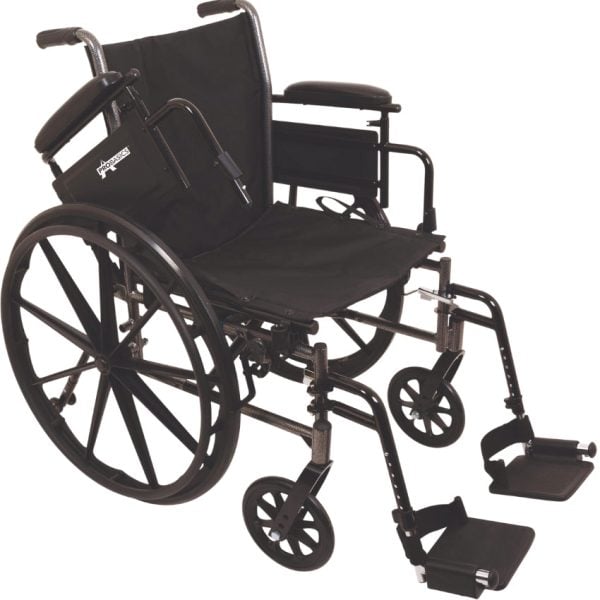 ProBasics K3 Lightweight Wheelchair 20"x16" with Swing Away Footrests - Image 2