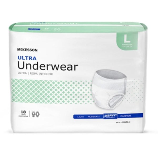 Ultra Pull On Adult Absorbent Underwear, Large