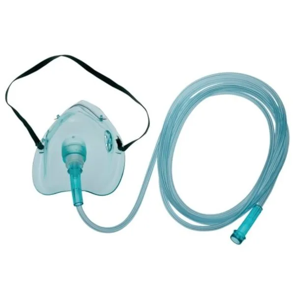 AMsure Oxygen Mask with Tubing, 7 ft