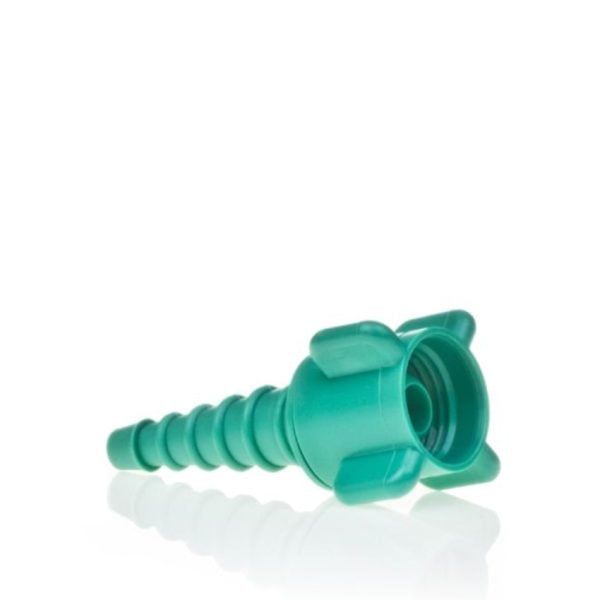 Nut and Nipple Universal Oxygen Adapter, Green Christmas Tree