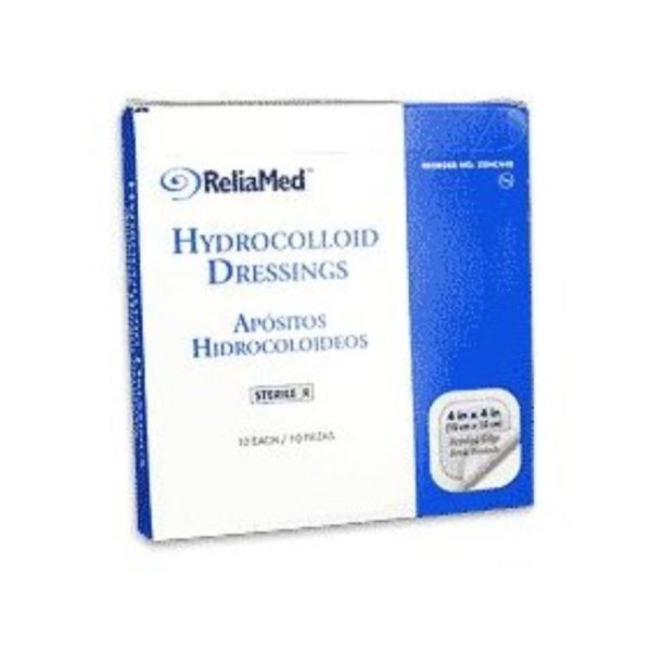 Hydrocolloid Thin Wound Dressing, Sterile, 4" x 4"