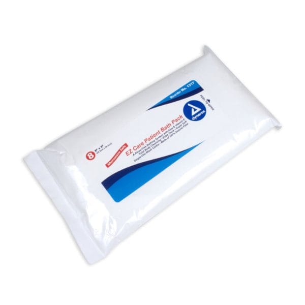 EZ Care Patient Bath Packs, 8"×8"