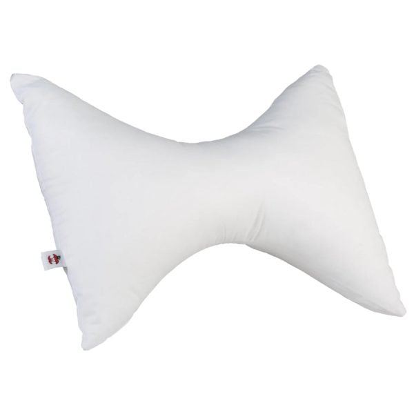 BowTie Cervical Support Pillow with Cover, White