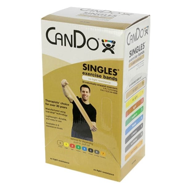 CanDo Low Powder Pre-cut Exercise Bands, with Latex - Image 9