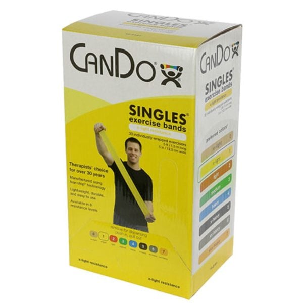 CanDo Low Powder Pre-cut Exercise Bands, with Latex - Image 10