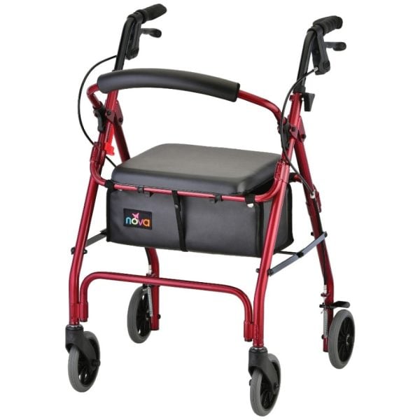 GetGo Classic Rolling Walker, Red