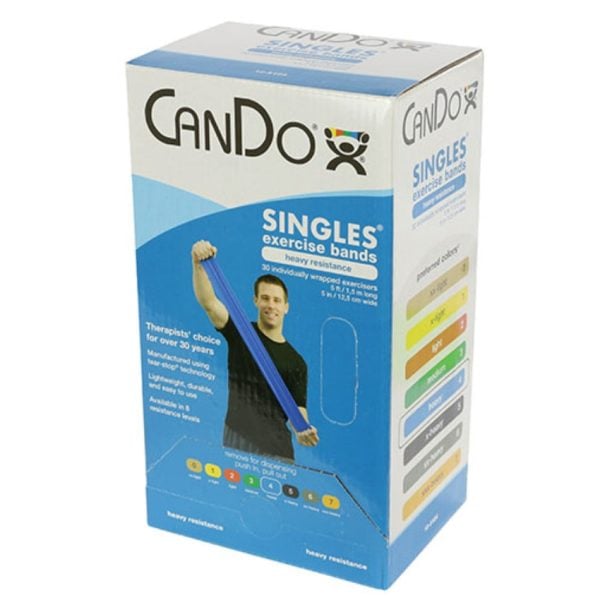 CanDo Low Powder Pre-cut Exercise Bands, with Latex - Image 13