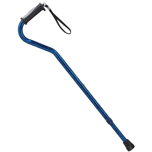 Adjustable Height Offset Handle Cane with Gel Hand Grip - Image 2