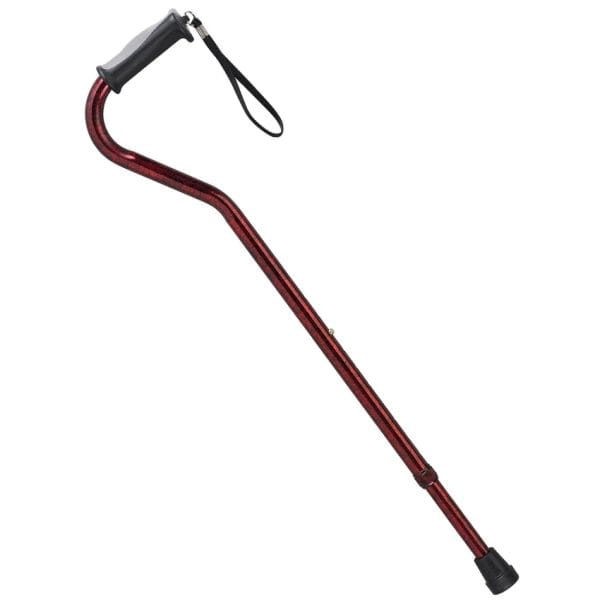 Adjustable Height Offset Handle Cane with Gel Hand Grip - Image 3