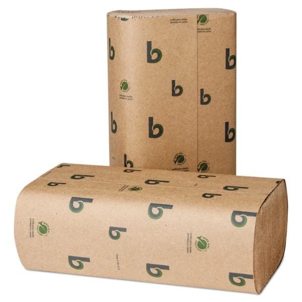 Natural Green Multifold Paper Towels, 9 1/2" x 9 1/2"