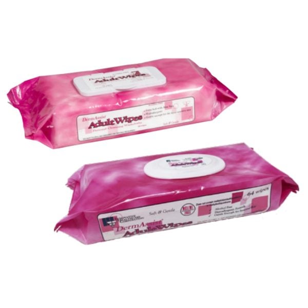 Dermassist Pre-Moistened Adult Wipes - Image 2