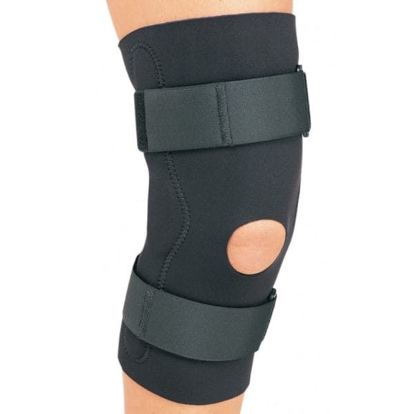 Hinged Knee Support, 1/8" with Open Popliteal, Small