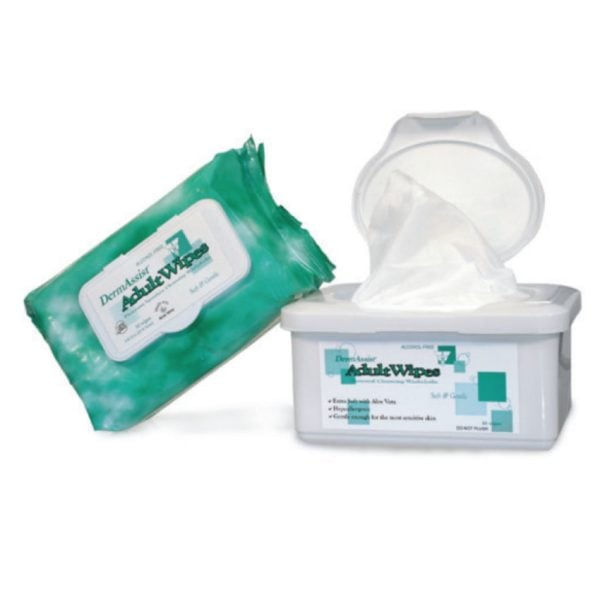 Dermassist Pre-Moistened Adult Wipes - Image 3