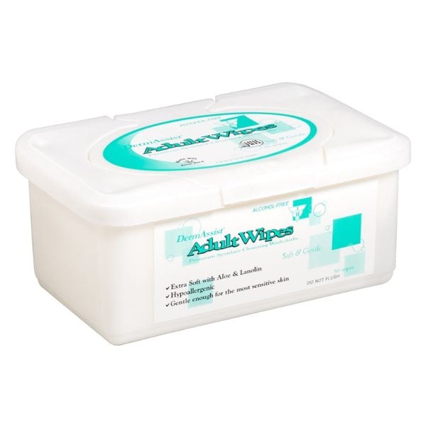 Dermassist Pre-Moistened Adult Wipes - Image 4