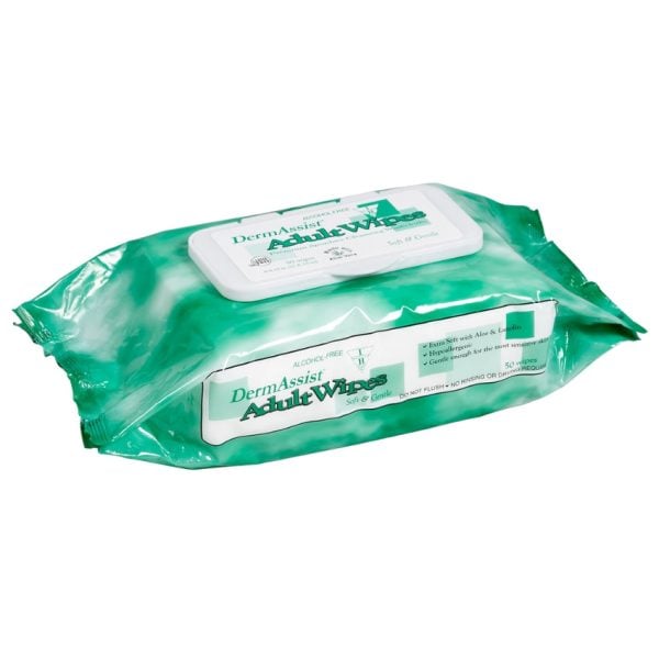 Dermassist Pre-Moistened Adult Wipes - Image 5