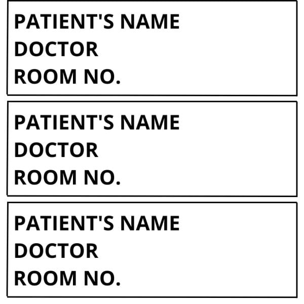 Printed ID Cards, 1" x 5"