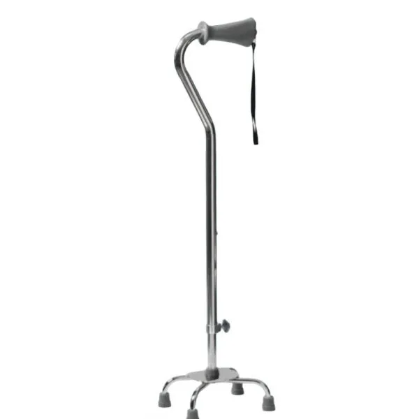 Silver Collection Quad Cane with Ortho-Ease Grip, Small Base