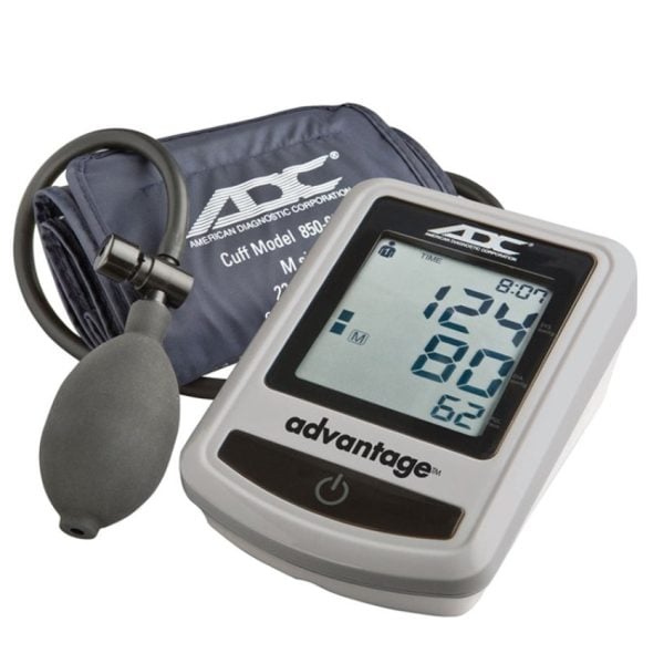 Advantage Semi-Automatic Digital Blood Pressure Monitor with Storage Case, Navy