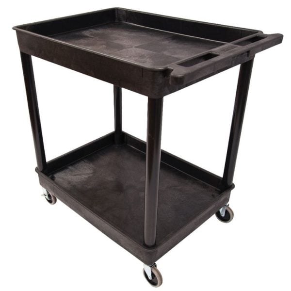 Multi Purpose Large Tub Cart with Two Shelves - Image 2