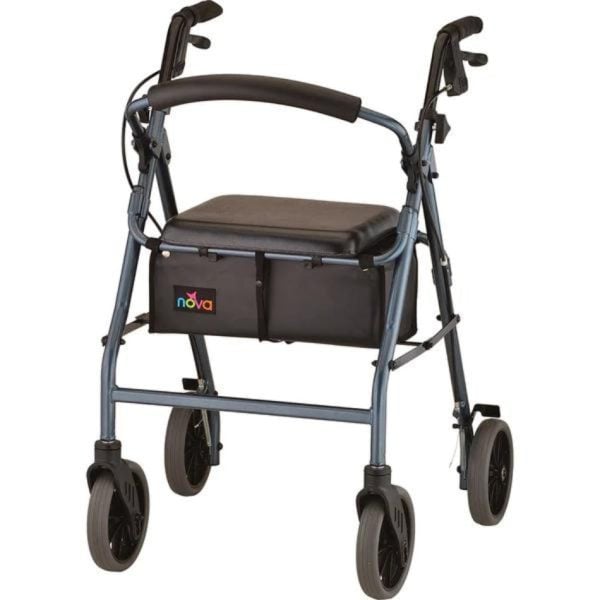 Zoom 24 Rolling Walker, Blue, 33.5" L