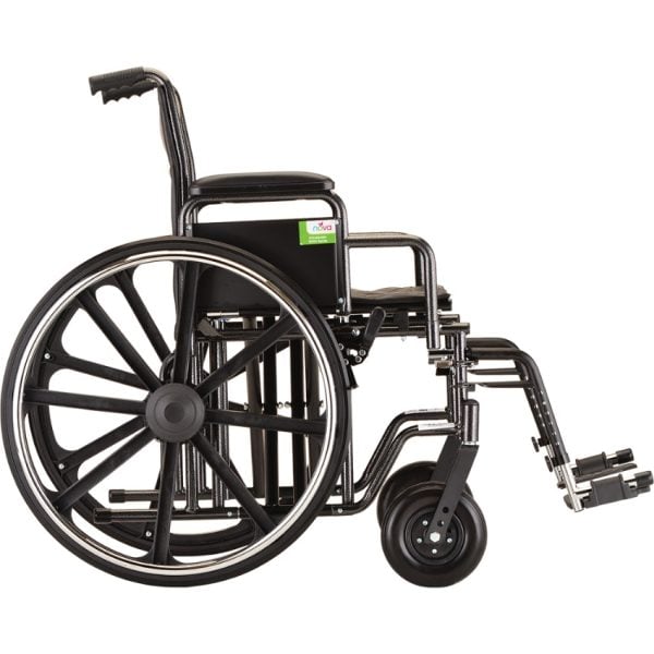 22" Standard Wheelchair Detachable Arms and Swing Away Footrest - Image 2