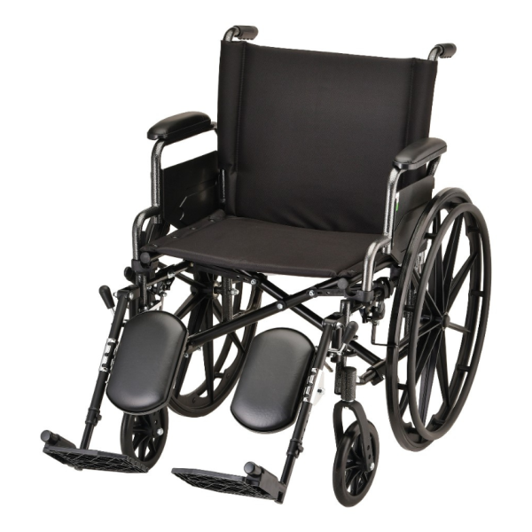 20" Lightweight Wheelchair With Desk Arm & Elevating Leg Rests