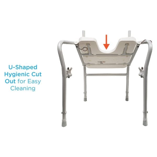 Foldable Shower Chair With Arms - Image 2