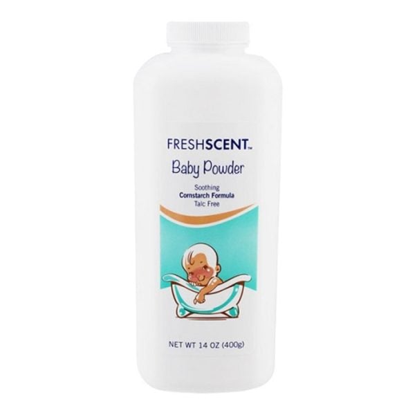 Freshscent 14 oz. Talc-Free Baby Powder Soothing Cornstarch Formula